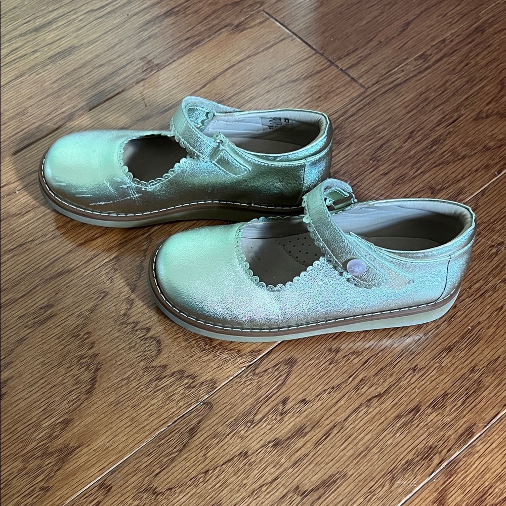 Elephantito Gold Kids Mary Jane Shoes
